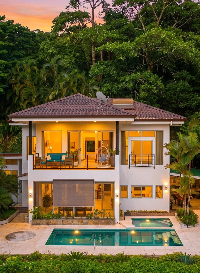 Casa nueva de dos niveles construida por Kosago Corp, con acabados de alta gama
